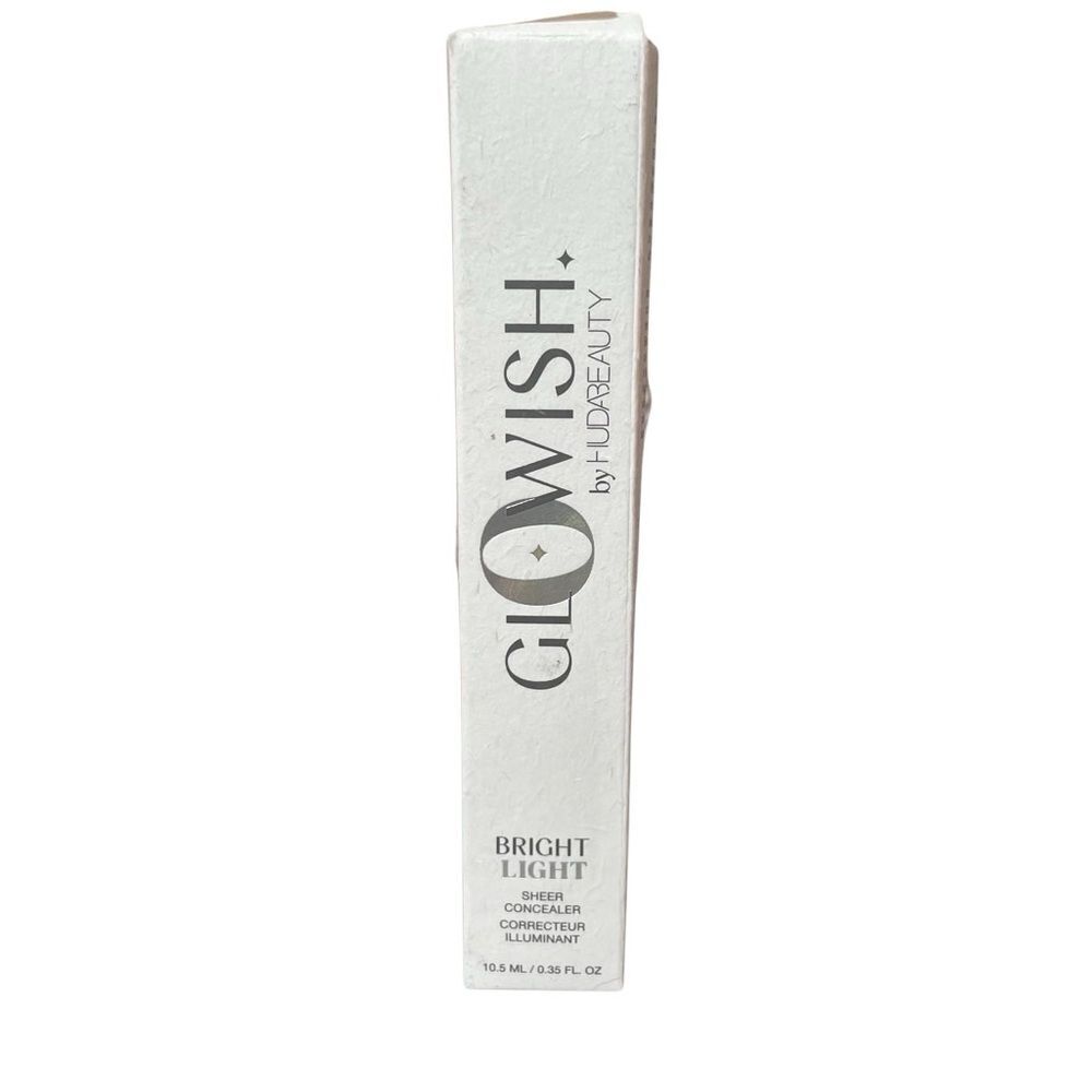 GloWish Bright Light 00 Huda Beauty Hydrating Sheer Concealer 00 porcelain .35ML